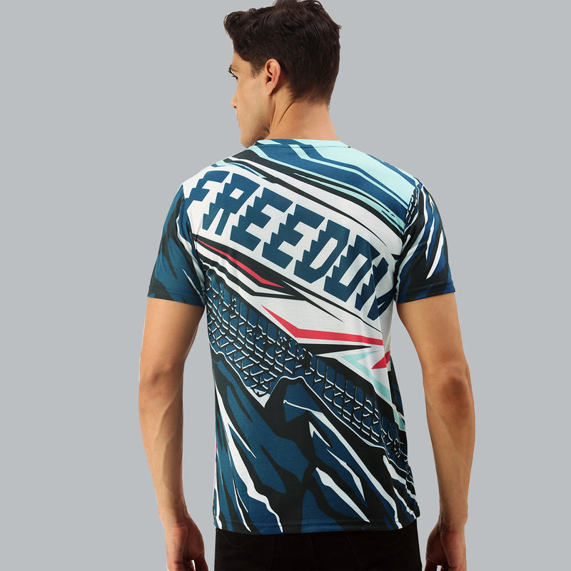 Allover Motorcycle Freedom T-shirt.