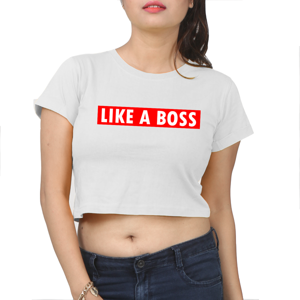 Like A Boss | Cotton Crop Top