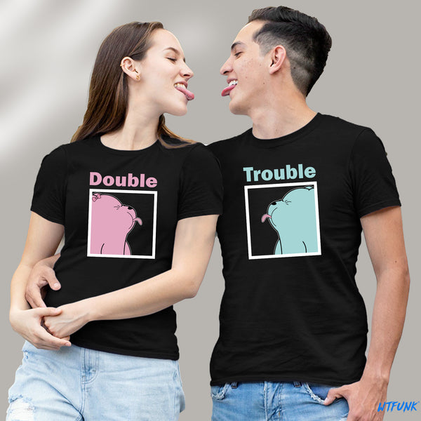 Double Trouble Couple T-shirt