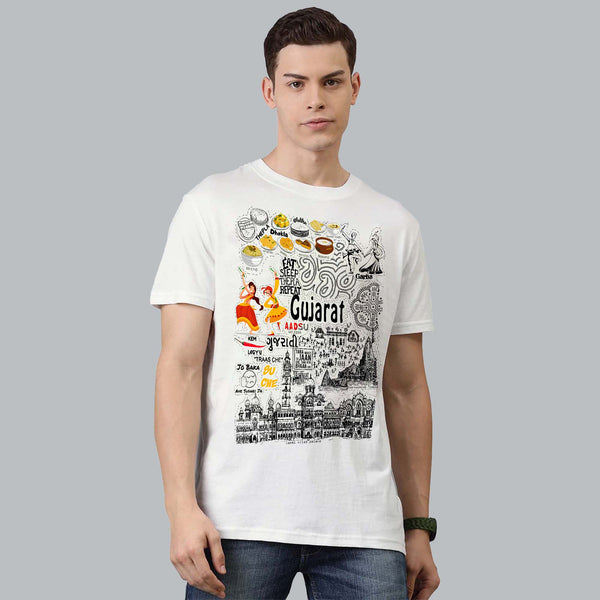 Gujarat Travel Doodle T-Shirt