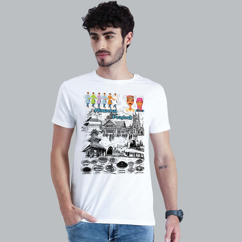 Himachal Travel Doodle T-Shirt
