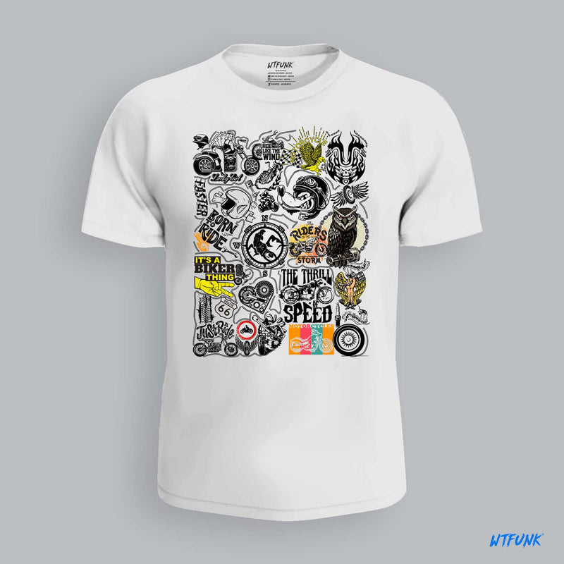 Motorcycle Doodle T-Shirt