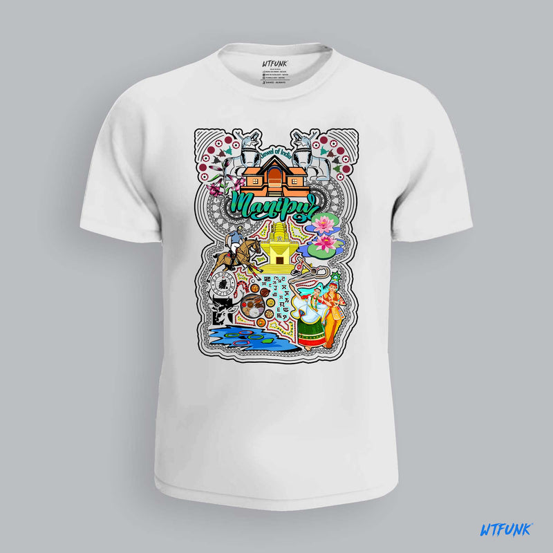 Manipur Travel Doodle T-Shirt