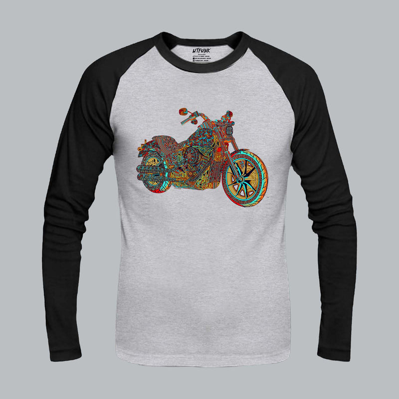 Low Rider | Motorcycle Art Raglan T-Shirt