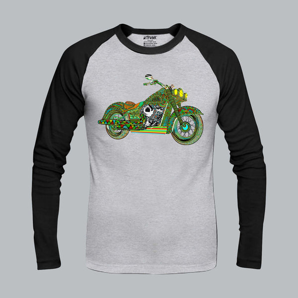 Deluxe | Motorcycle Art  Raglan T Shirt