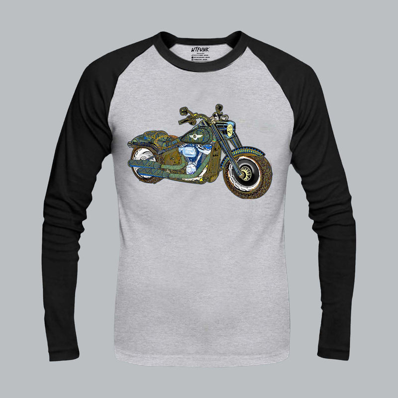 Fatboy 2018 | Motorcycle Art Raglan T-Shirt